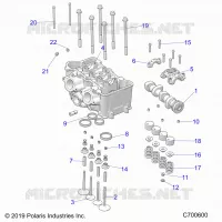 ENGINE, CULATA AND VALVES