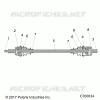 TREN, FRONT HALF SHAFT