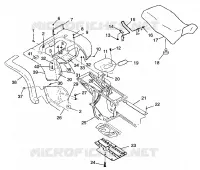 TRASERO CABINA Y ASIENTO XPLORER 400L W97CC38C (4939753975A006)