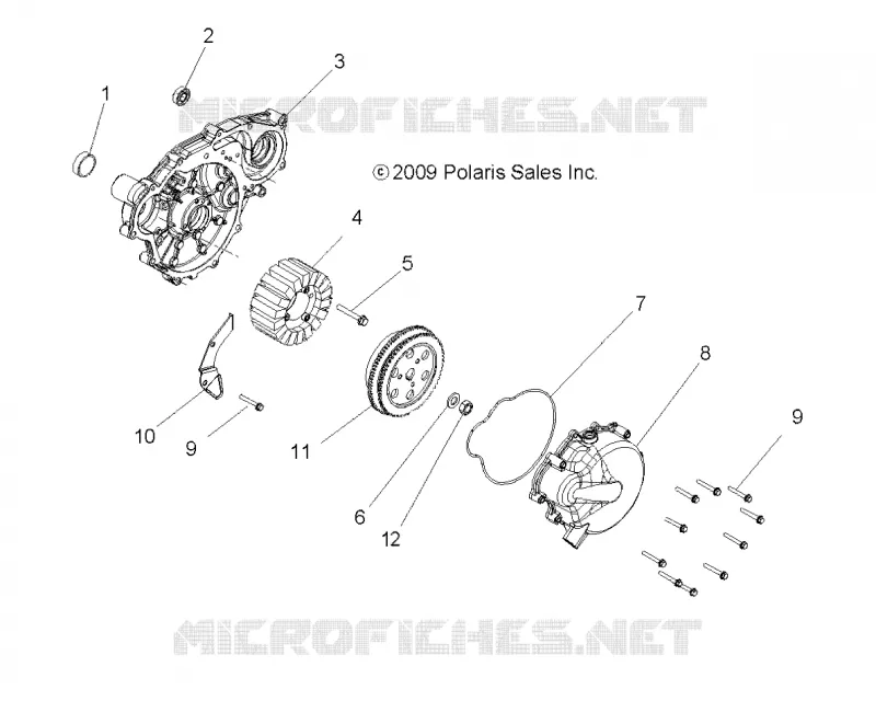 MOTOR, STATOR and VOLANTE