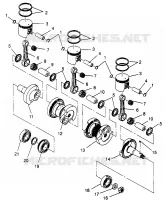 PISTÓN Y CIGÜEÑAL  XLT 0970756, XLT SKS 0970556, AND XLT RMK 0970956 (4937693769D001)