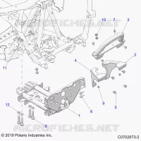 CHASIS, MOUNTING, FRONT GEARCASE