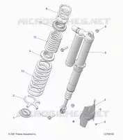 SUSPENSION, REAR MONTAJE DE DESCARGA, ULTIMATE
