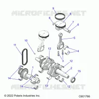 ENGINE, BALANCE SHAFT, CIGUEÑAL/PISTON