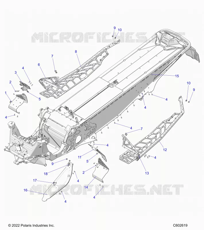 CHASSIS, PROTECCIÃ³N DEL EMBRAGUE, FOOTRESTS, AND RUNNINGBOARDS