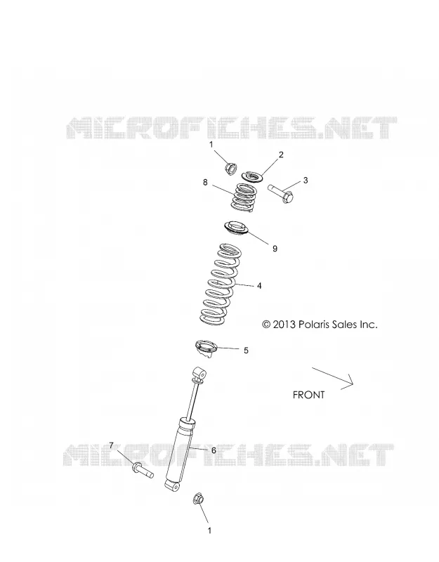 SUSPENSION, SHOCK TRASERO MOUNTING