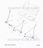 ASIENTO BELT MOUNTING, REAR