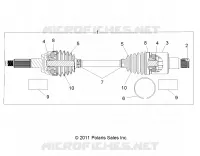 TREN, REAR HALF SHAFT