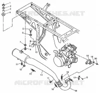 SISTEMA DE ESCAPE XPRESS 300 W97CA28C and  XPRESS 400L W97CA38C (4939603960B002)