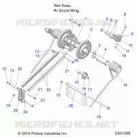 SUSPENSION, TRASERO ARM PAR