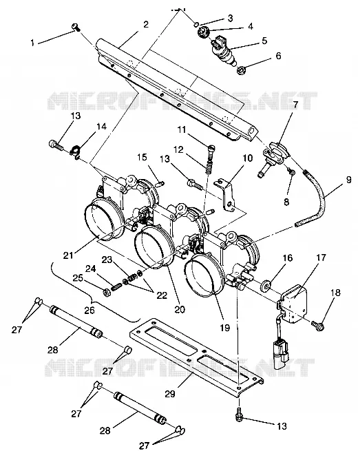 acelerador RXL 0940768 and RXL TOURING 0940869 (4925062506048A)