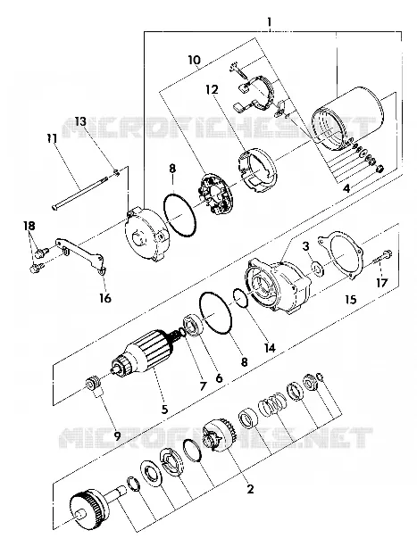 MOTOR DE ARRANQUE ASSEMBLY (4918531853040A)