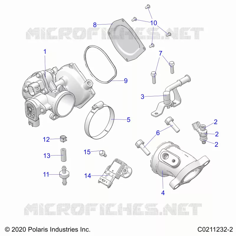 ENGINE, CUERPO DE MARIPOSA AND FUEL RAIL
