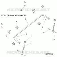 SUSPENSIÃ“N DELANTERA STABILIZER BAR- R19RSU99AS/BS (C700032)