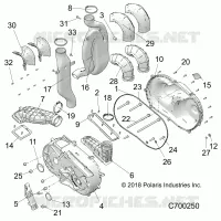 DRIVE TRAIN, TAPA DEL EMBRAGUE AND DUCTING