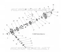 TREN, REAR GEARCASE INTERNALS