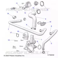 MOTOR, WATERPUMP AND BYPASS