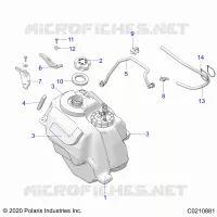SISTEMA DE COMBUSTIBLE, FUEL TANK ASM.