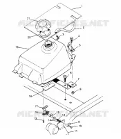 MONTAJE DEL DEPÓSITO DE COMBUSTIBLE 6x6 300 W948730 (4926792679A011)