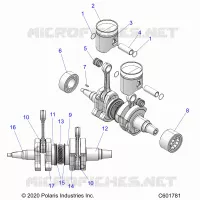 ENGINE, PISTON AND CIGUEÑAL