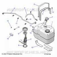 SISTEMA DE COMBUSTIBLE, FUEL TANK ASM.