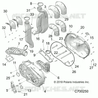 DRIVE TRAIN, TAPA DEL EMBRAGUE AND DUCTING