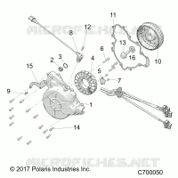 ENGINE, STATOR AND VOLANTE