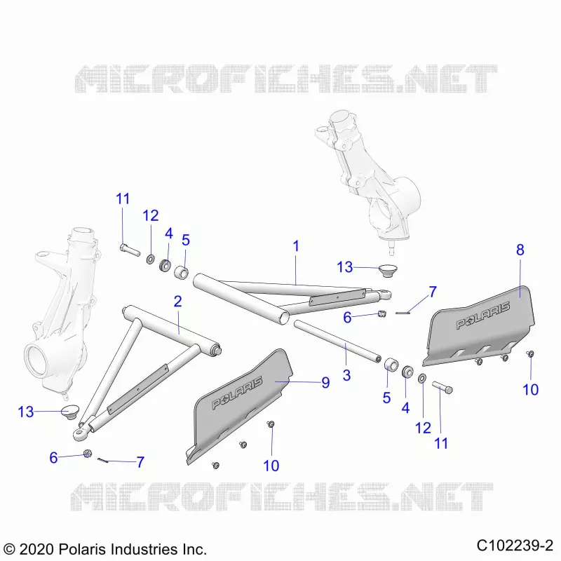 SUSPENSION, A-ARM AND PUNTAL MOUNTING