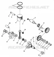 PISTÓN Y CIGÜEÑAL 6X6 350L W938739 (4924062406042A)