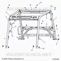 CHASSIS, CAB BASTIDOR