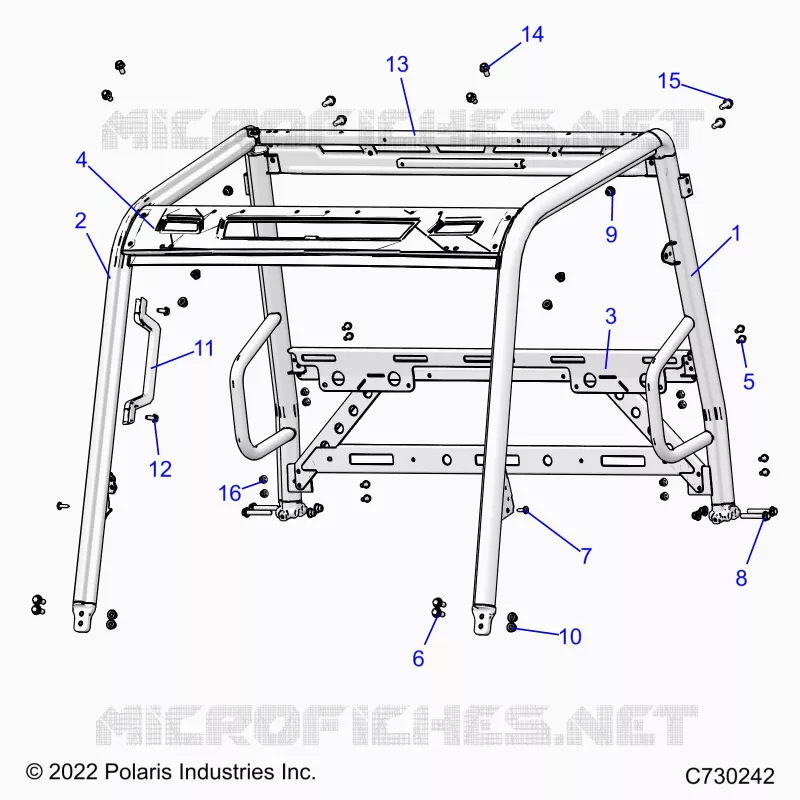 CHASSIS, CAB BASTIDOR