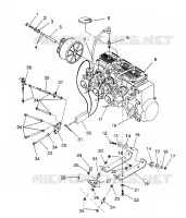 MONTAJE DEL MOTOR XLT/0930767,XLT SP/0930667    XLT SKS/0930567 (4923012301028A)