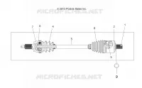 TREN, DRIVE SHAFT, FRONT (TO 2/15/16)