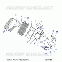 MOTOR, RADIATOR MOUNTING