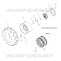 RUEDAS, FRONT TIRE AND BRAKE DISC