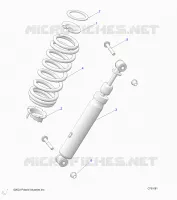 SUSPENSION, REAR MONTAJE DE DESCARGA