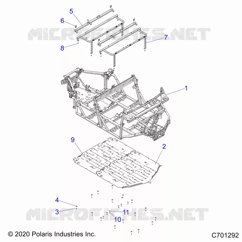 CHASSIS, MAIN FRAME AND ESQUÃD PLATES