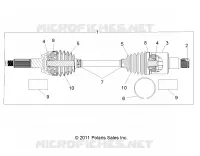 TREN, REAR HALF SHAFT (TO 4/25/16)