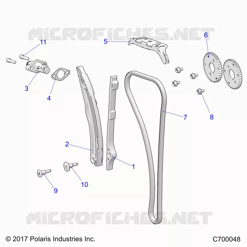 LA CADENA DE LEVAS AND TENSIONER