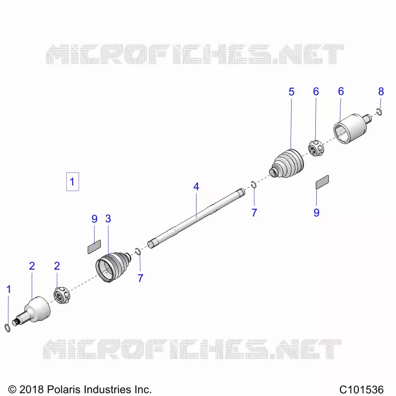 DRIVE TRAIN, TRANSMISION DELANTERA SHAFT