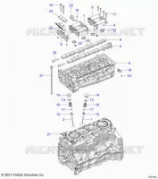 ENGINE, HEAD ASM AND VÃLVULAS
