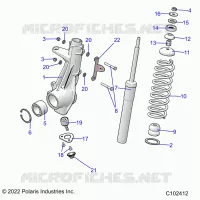 SUSPENSION, PUNTAL DELANTERO