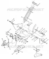SWING ARM WELDMENT AND SHOCK TRASERO ASSEMBLY (4918541854025A)