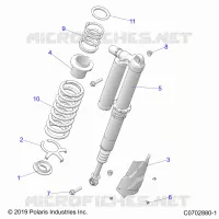 SUSPENSION, REAR MONTAJE DE DESCARGA, ULTIMATE