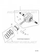 ENGINE, CIGUEÑAL, CONNECTING ROD AND PISTON