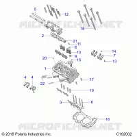 ENGINE, CULATA, CAM AND VALVES