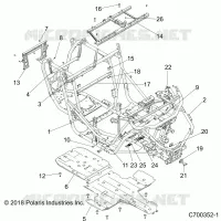 CHASSIS, MARCO PRINCIPAL AND SKID PLATES