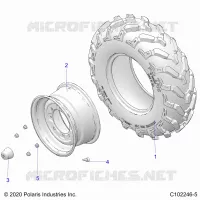 RUEDAS, FRONT TIRE