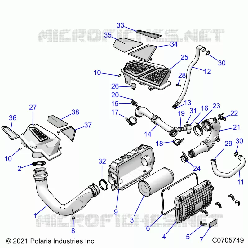 ENGINE, TOMA DE AIRE SYSTEM