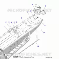 CHASIS, REAR, MISC. COVERS AND SNOWFLAP